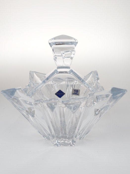 Koekjesdoos - prinses - Kristal - Loodvrij Boheems kristal, Antiek en Kunst, Antiek | Glaswerk en Kristal