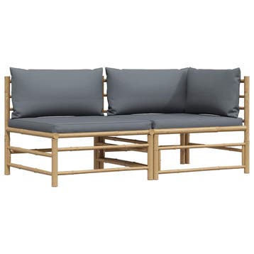 Bamboe loungeset | Retour deal | Sla nu toe!, 2 zitplaatsen, Overige materialen, Gebruikt, Verzenden