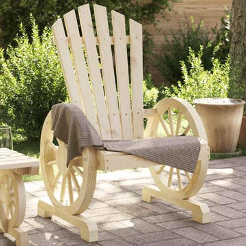vidaXL Tuinstoel Adirondack massief vurenhout, Jardin & Terrasse, Verzenden