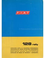 1973 FIAT 128 RALLY CARROSSERIE ONDERDELENHANDBOEK