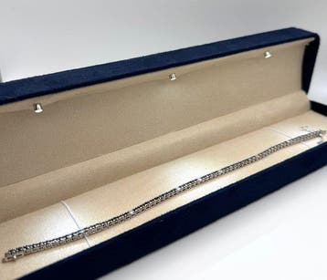 Tennis armband - 18 karaat Witgoud - 4.30ct. tw. Diamant