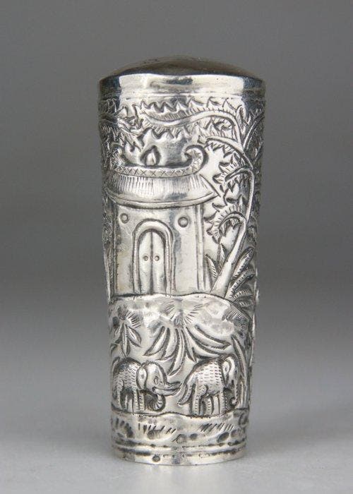 Manche Canne Ombrelle - Argent Massif 950 Sculpture - Export, Antiquités & Art, Antiquités | Autres Antiquités