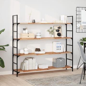 vidaXL Wandschappen 3 st zwevend olieafwerking 160x30x2 cm, Verzenden, Nieuw