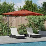vidaXL Parasol Terracotta 286 x 284 x 270 cm Aluminium en, Verzenden, Nieuw