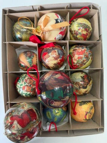Kerstdecoratie (74) - Kerstballen - Papier, Diversen, Nieuw
