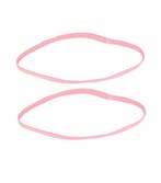 Haarband Sport 1cm - Elastiek - Anti-slip - Lichtroze - Set