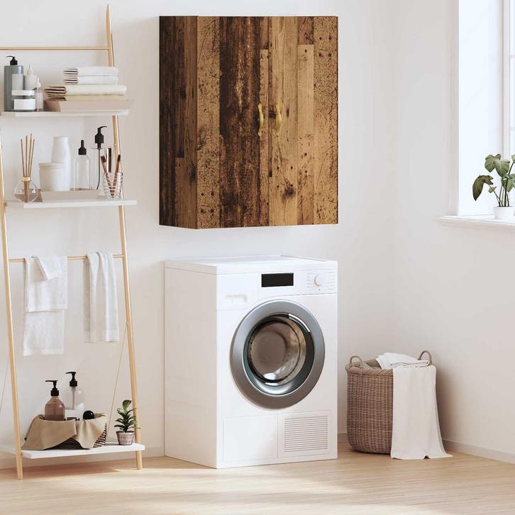 vidaXL Wandkast Wandgemonteerd Oudhout 69,5 x 34 x 90 cm, Huis en Inrichting, Kasten | Dressoirs, Nieuw, Verzenden