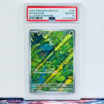 Pokémon Graded card - BULBASAUR #166 - Pokémon - PSA 10, Nieuw
