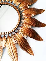Wandspiegel - Kristal, IJzer - Sunburst spiegel – 60 cm, Antiek en Kunst