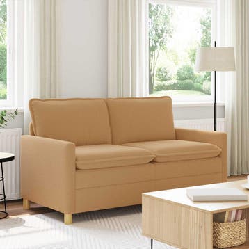 vidaXL bank / zetel Beige 156 x 81 x 87,5 cm Stof, Verzenden, Nieuw