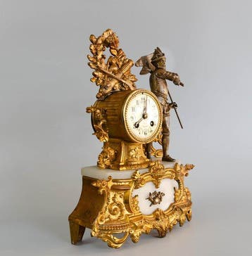 Pendule - Metaal, Marmer - 1900-1910