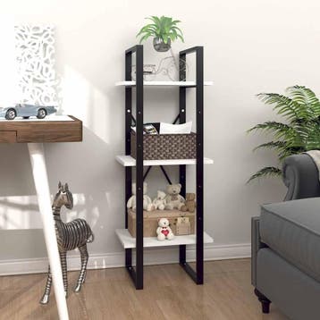 vidaXL Boekenkast met 3 schappen 40x30x105 cm bewerkt hout, Verzenden