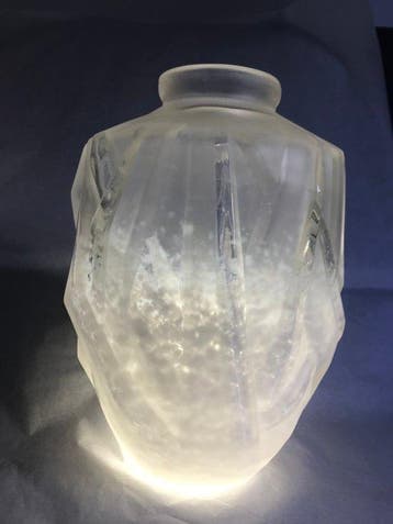 Verreries Schneider - Vase - Verre - Satinato