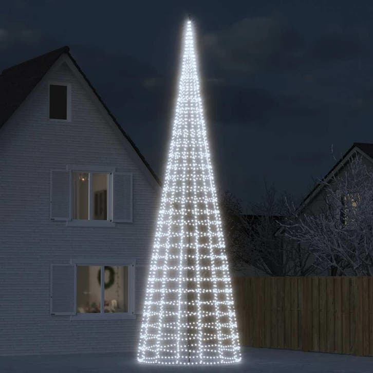 vidaXL LED-kerstboom 3000 LEDs koud wit 800 cm, Divers, Noël, Envoi
