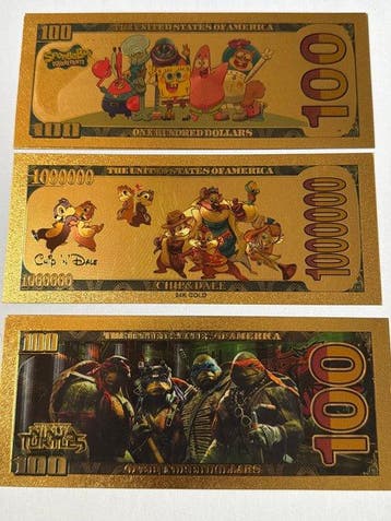 Verenigde Staten. Turtles, Spongebob und Chip & Dale