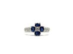 Sans prix de réserve - Bague - 14 carats Or blanc - 0.15ct.