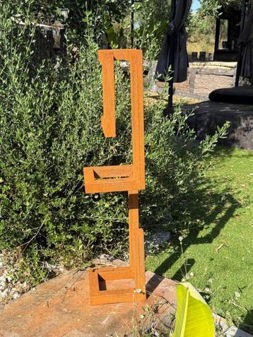 Ana Lucia B.M - Sculpture Corten - XL - No Reserve