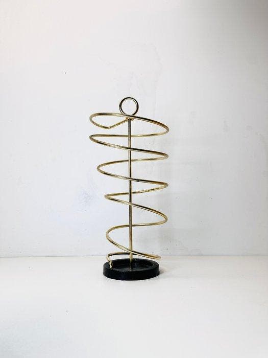 Paraplustandaard/rek - Gedraaide koperen paraplustand -, Antiek en Kunst, Kunst | Designobjecten