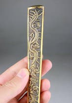 Manche Canne Ombrelle - Argent Massif 950 Sculpture -