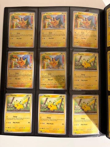 Pokémon - 200 Card - Pikachu - 9 different series, Nieuw
