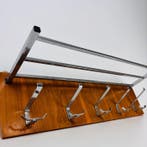 Porte-manteau - Porte-manteau mural vintage avec étagère à
