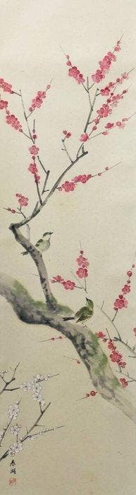 Authentieke Japanse hangende rol door Matsuo Shunko () –