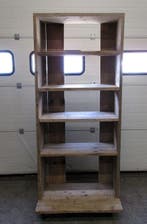 Houten Display, steigerhout, B85 x D38 x H200cm, Nieuw in verpakking