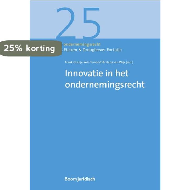 Innovatie in het ondernemingsrecht 9789462904118, Livres, Science, Envoi
