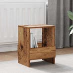 vidaXL Tijdschriftenrek 2 pcs Oudhout 35 x 30 x 45 cm, Verzenden