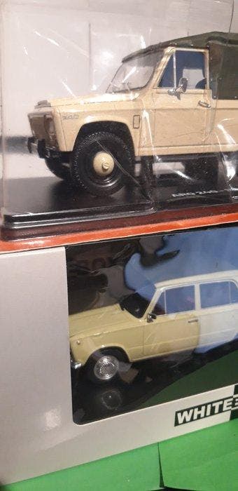 1:24 - Modelauto (2) - LADA- 1200 WHITEBOX und - ARO240, Nieuw