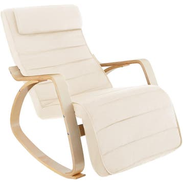 tectake Schommelstoel Onda - beige, Verzenden, Nieuw