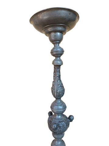 Kandelaber - Peltro - Barokstijl - 53 cm - 1,9 kg, Antiquités & Art