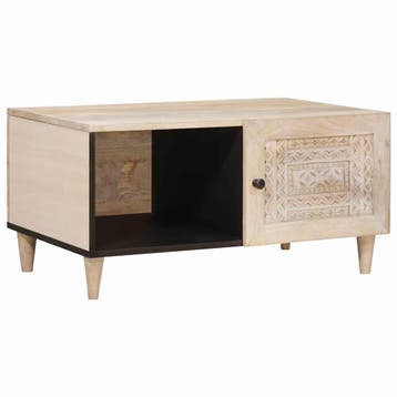 vidaXL Salontafel Wit 100 x 54 x 40 cm Bewerkt hout, Verzenden, Nieuw