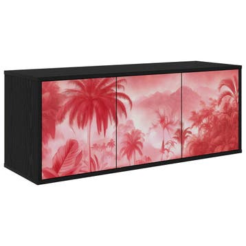 vidaXL Wand gemonteerd TV Kast AACHEN 102 x 33 x 40 cm Zwart, Verzenden