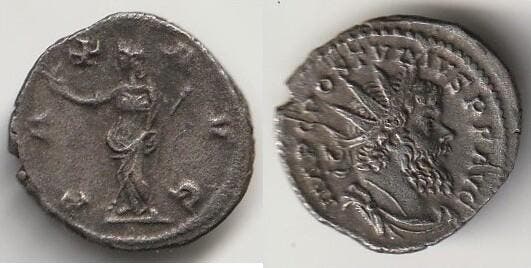 260 269 260 269 Postumus Antoninianus R/ Pax Avg, Postzegels en Munten, Munten en Bankbiljetten | Verzamelingen, Verzenden