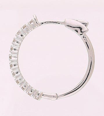 Boucles doreilles - 18 carats Or blanc - 0.62ct. tw., Bijoux, Sacs & Beauté, Boucles d'oreilles