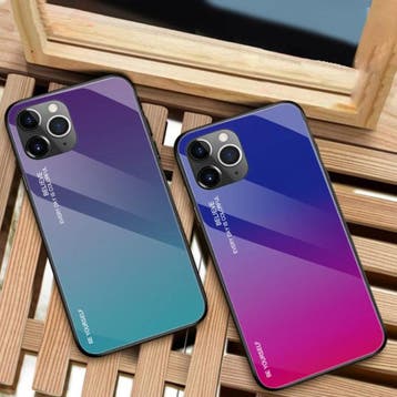iPhone 12 Mini Hoesje Gradient - TPU en 9H Glas - Shockproof, Verzenden, Nieuw