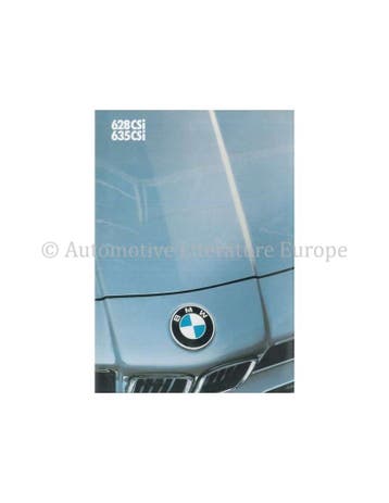 1986 BMW 6 SERIE BROCHURE ITALIAANS, Nieuw