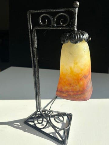 Muller Freres Luneville - Tafellamp - Nachtlamp Art Déco,, Antiquités & Art