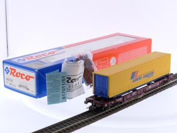 Schaal H0 Roco 46576 containerwagen Arcus logistic van..., Gelijkstroom, Overige typen, Ophalen of Verzenden, Zo goed als nieuw