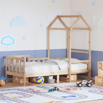 vidaXL Slaapbank met huisje 80x200 cm massief grenenhout, Verzenden