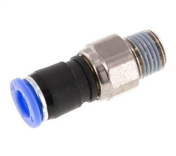 8mm & R1/4 Joint articulé Filetages mâles à enfoncer, Verzenden, Nieuw