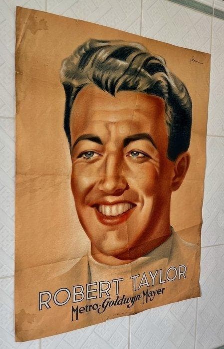 Robert Taylor (1935) - Very nice artwork of the MGM leading, Collections, Cinéma & Télévision