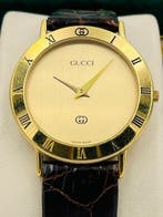 Gucci - 18K Gold Plated Dress Watch - Sans prix de réserve -