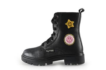 Muyters Veterboots Meisjes in maat 28 Zwart, Kinderen en Baby's, Verzenden, Jongen of Meisje, Schoenen, Zo goed als nieuw