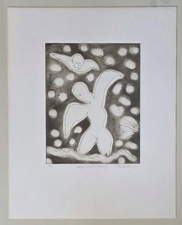 Lucebert (1924-1994) - Abstracte compositie met een