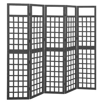vidaXL Kamerscherm/trellis met 5 panelen 201,5x180 cm, Verzenden, Nieuw