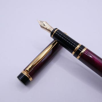 Pilot - Pilot Grance Fountain Pen Red Marble Gold Trim
