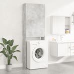 vidaXL Wasmachinekast 64x25,5x190 cm betongrijs, Verzenden