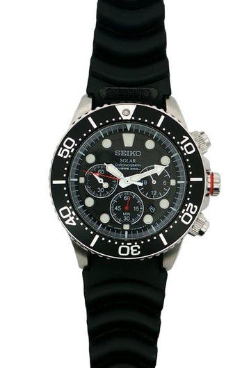 Seiko - Prospex Divers Chrono Solar Black - Zonder